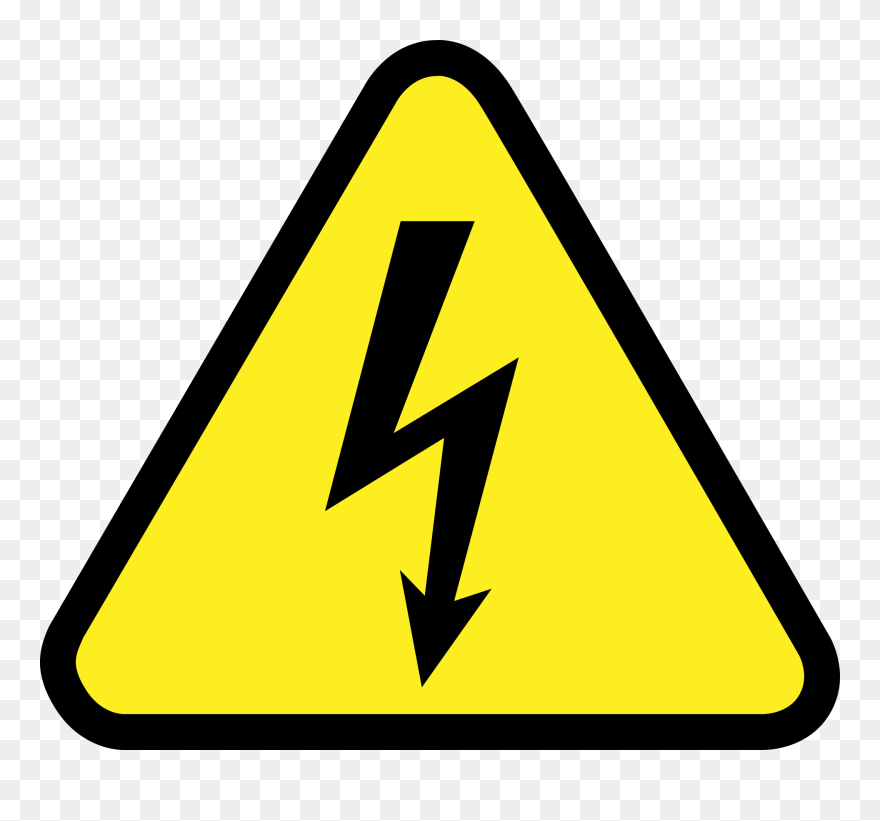 Industrial Safety - Electric Danger Sign Png Clipart