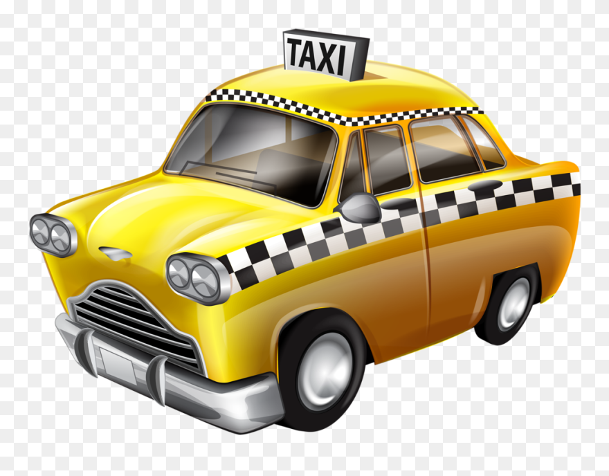 Cartoon New York Taxi Cab Clipart