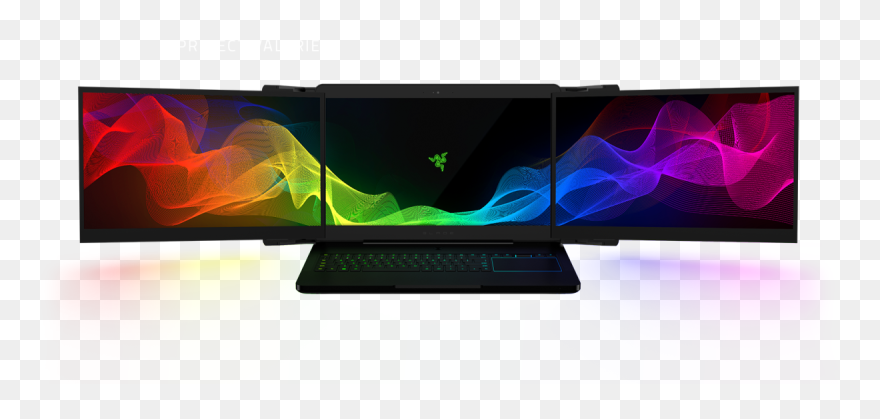 Razer Three Screen Laptop Clipart