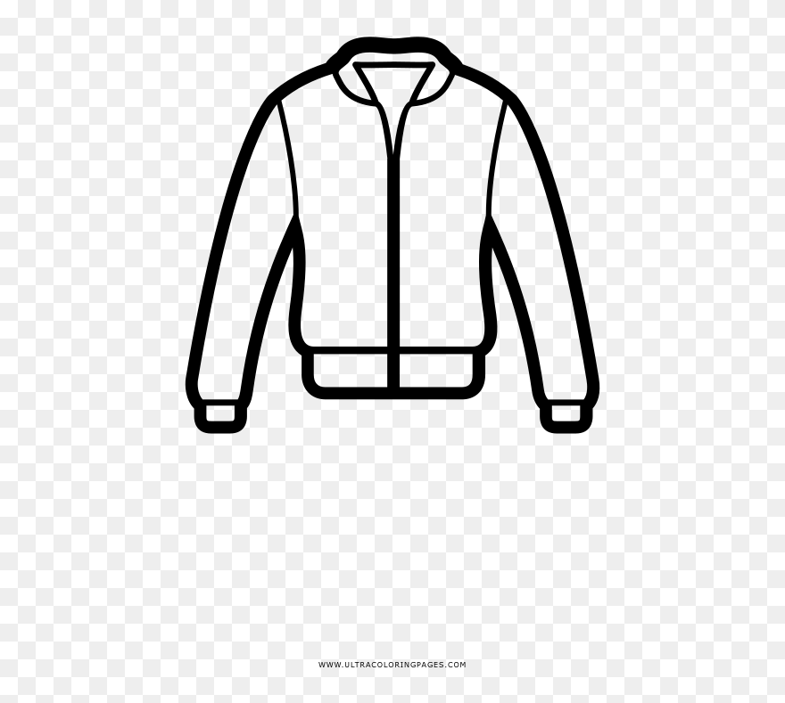 Jacket Coloring Page Ultra Coloring Pages - Line Art Clipart