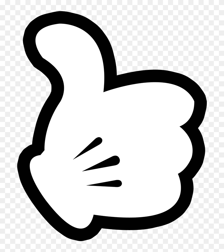 Mickey Mouse Thumbs Up Clipart