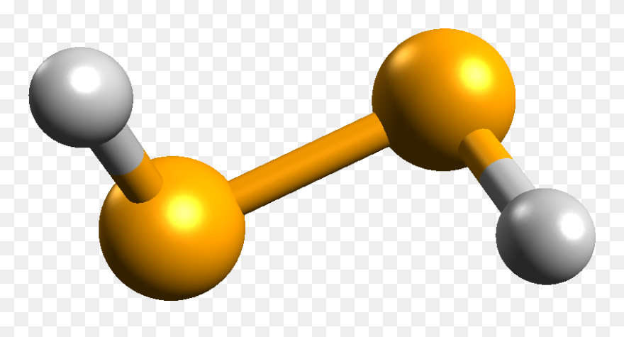 Hydrogen Diselenide’s Ball And Stick Model Clipart