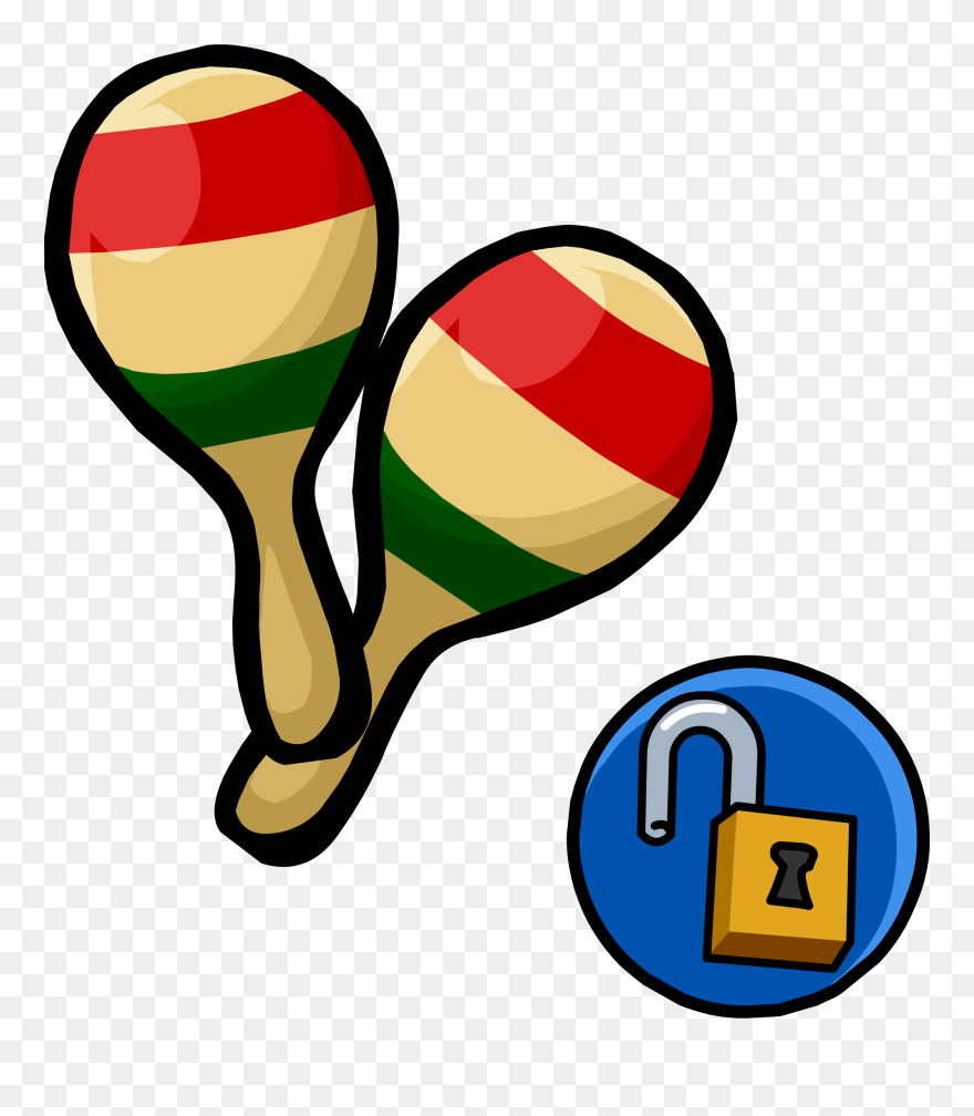 Club Penguin Rewritten Wiki - Transparent Background Maracas Clipart - Png Download
