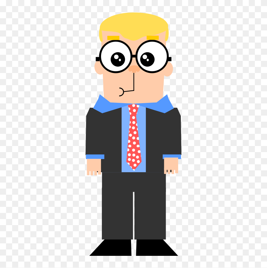 Cartoon Glasses Kid - Cartoon Guy Clipart - Png Download