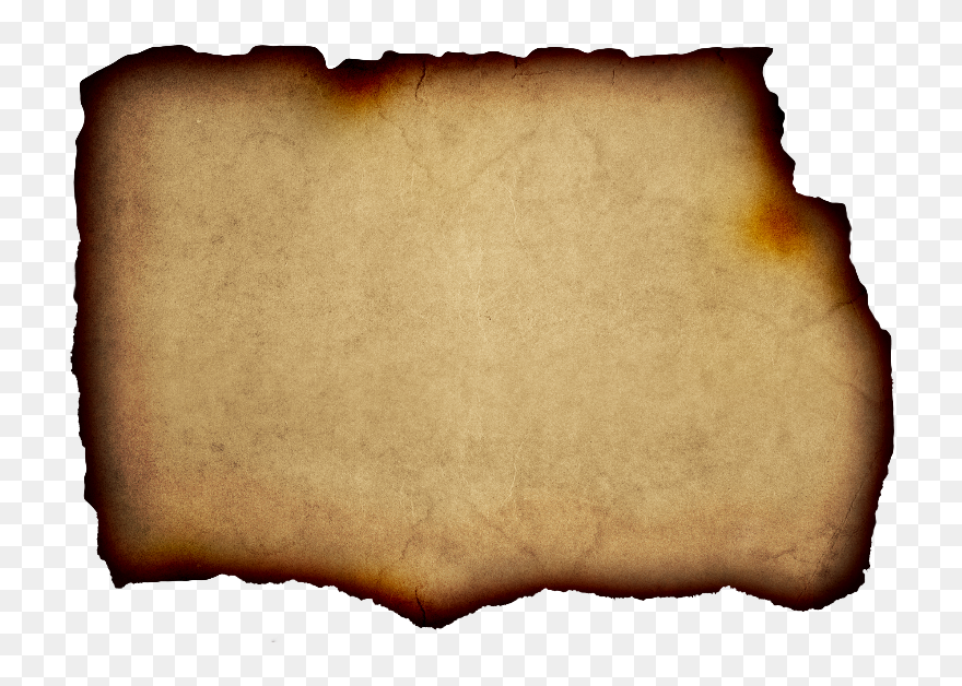 Parchment Background Free With Burnt Paper Edge - Transparent Burnt Paper Clipart - Png Download