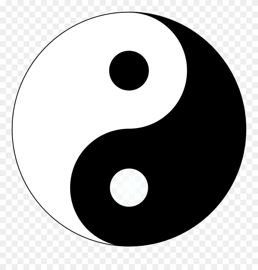 Basic Yin-yang Clipart - Yin And Yang Png Transparent Png