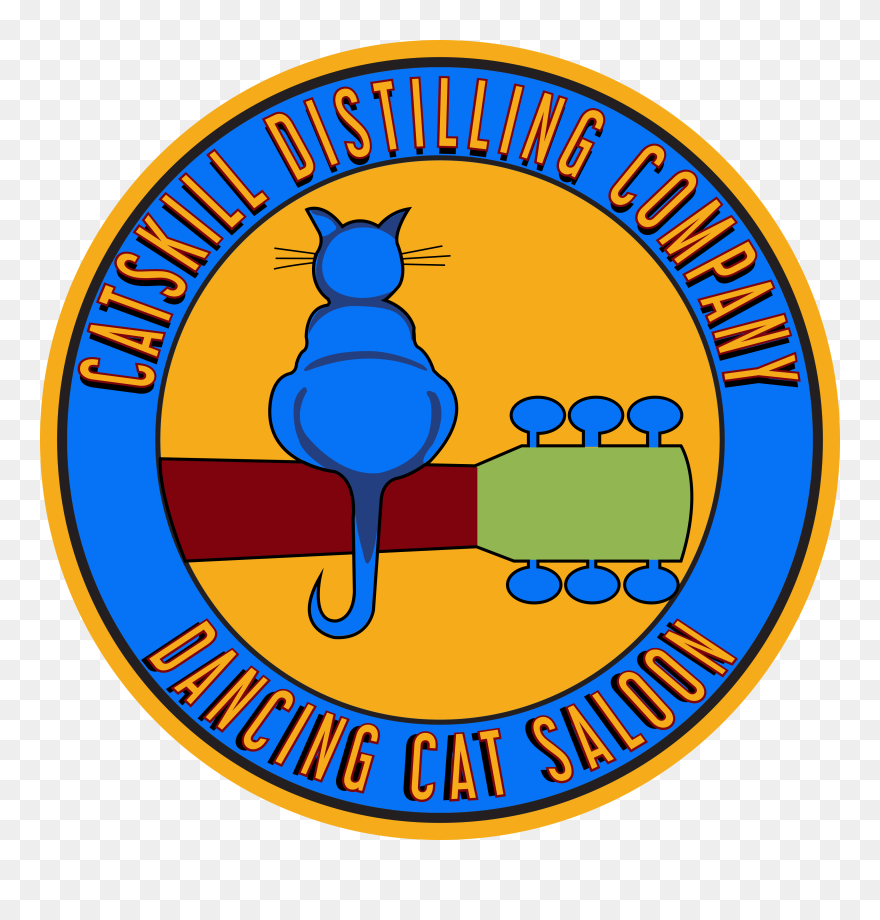 Catskill Distilling Company Dancing Cat Saloon Clipart