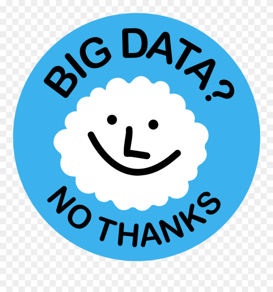 Big Data No Thanks Cloud - Transparent Background Big Data Png Clipart