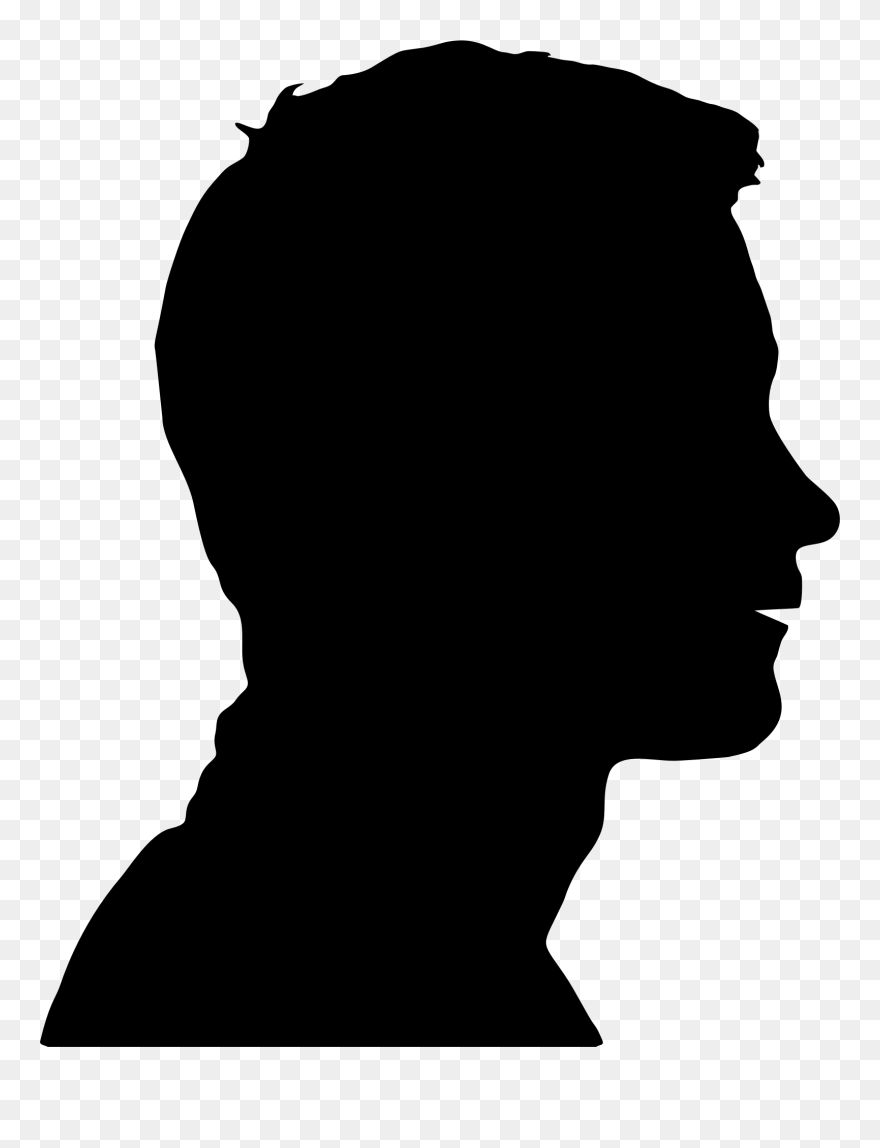 Human Head Face Silhouette Clip Art - Face Silhouette Png Transparent Png