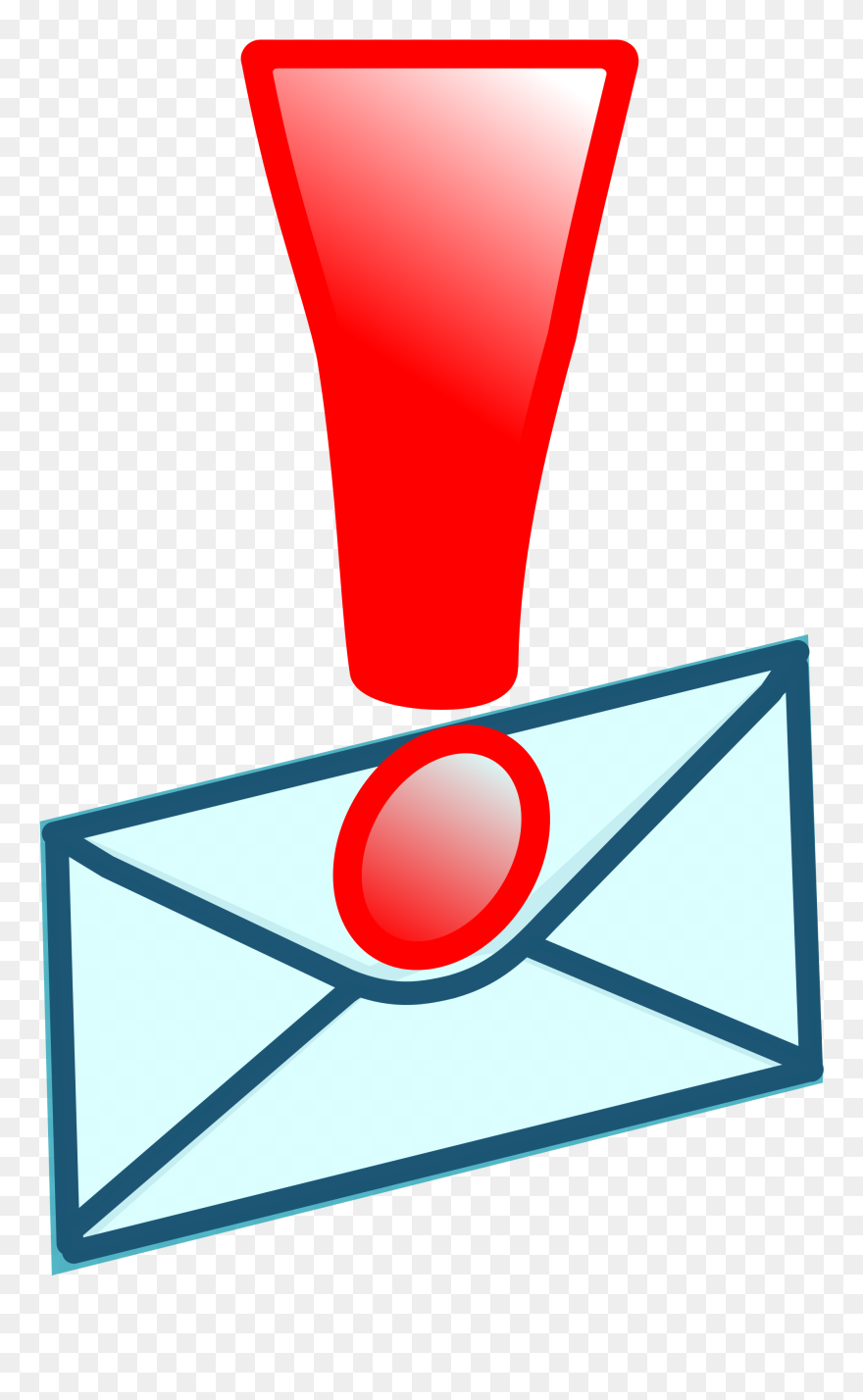 Transparent Exclamation Point Icon Png - Email Pictogram Clipart