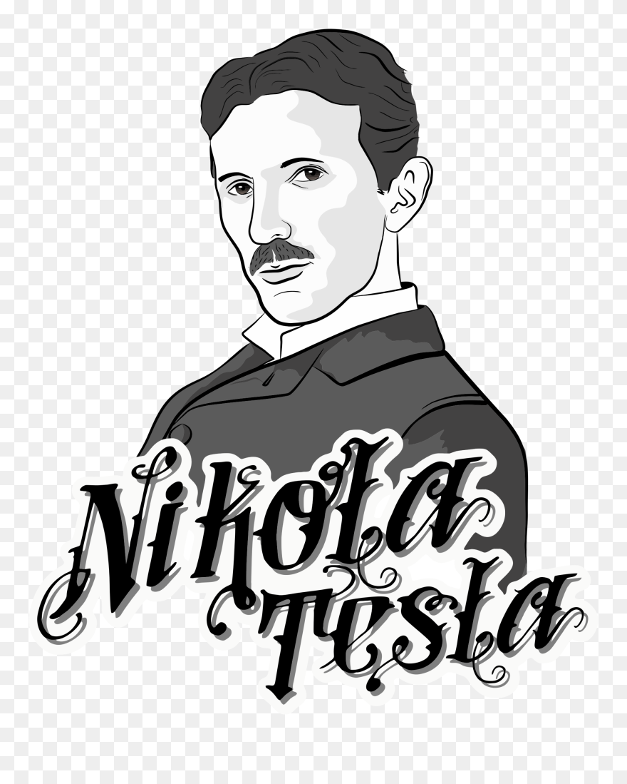 Nikola Tesla Portrait Icons Png - Nikola Tesla Logo Png Clipart