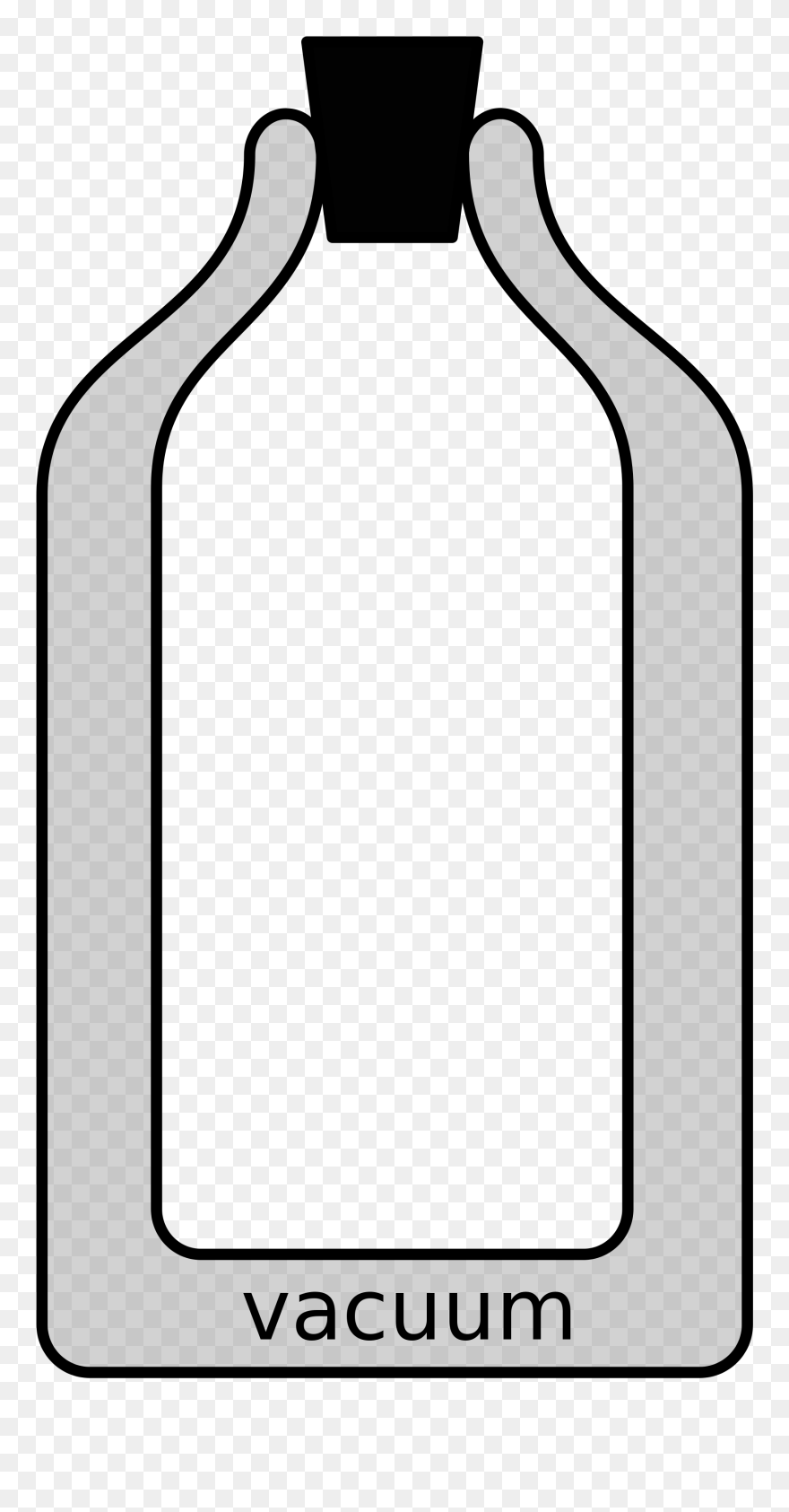 Flask Drawing Clip Art - Thermos Flask Diagram Unlabelled - Png Download