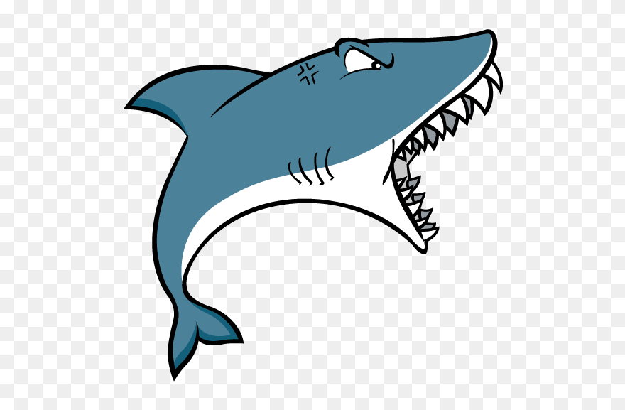 Shark Attack Clip Art - Png Download