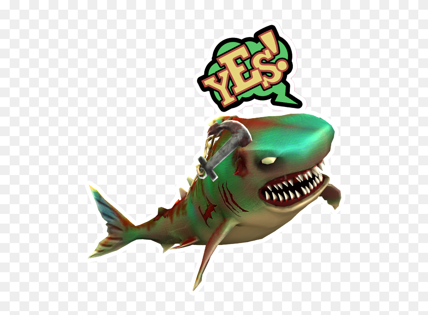 Double Head Shark Attack Messages Sticker 5 Png - Clip Art Transparent Png