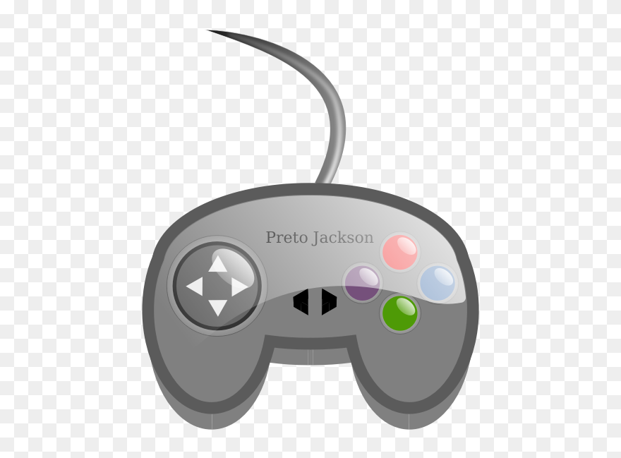 Simple Game Pad - Video Game Controller Clip Art - Png Download