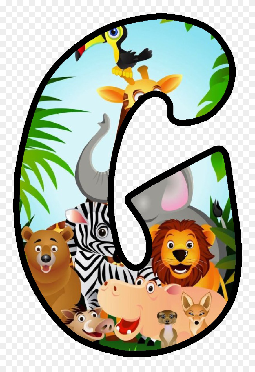 Transparent Jungle Png - Alphabet Jungle Safari Letters Clipart