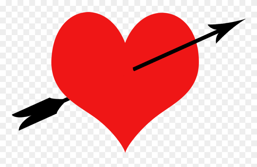 Love Heart And Arrow - かわいい ハート イラスト Clipart