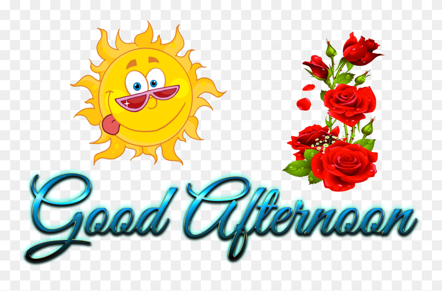 Good Afternoon Png - Whatsapp Good Morning Stiker Clipart
