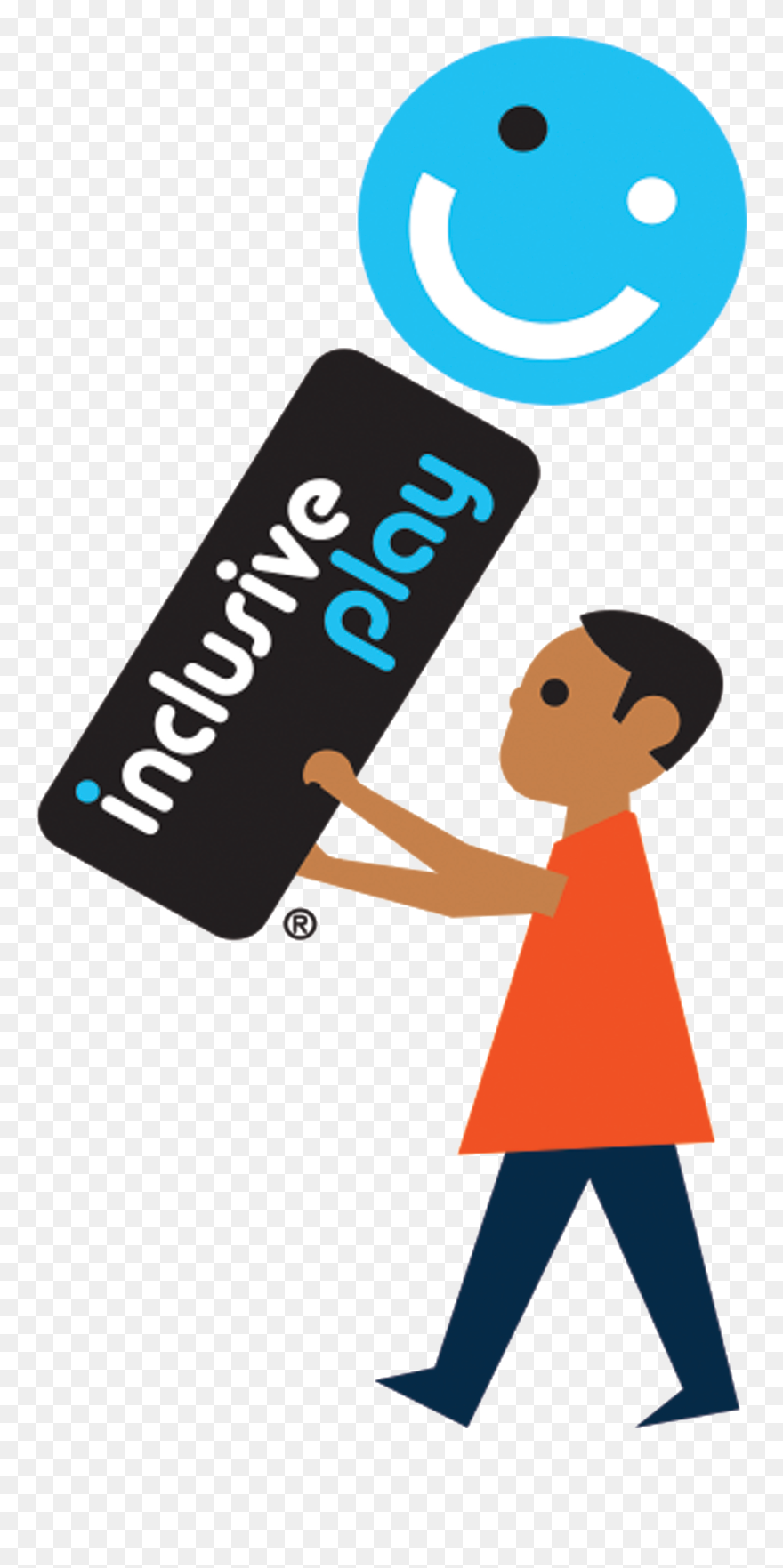 Clipart Children Wheelchair - Inclusive Play Logo - Png Download