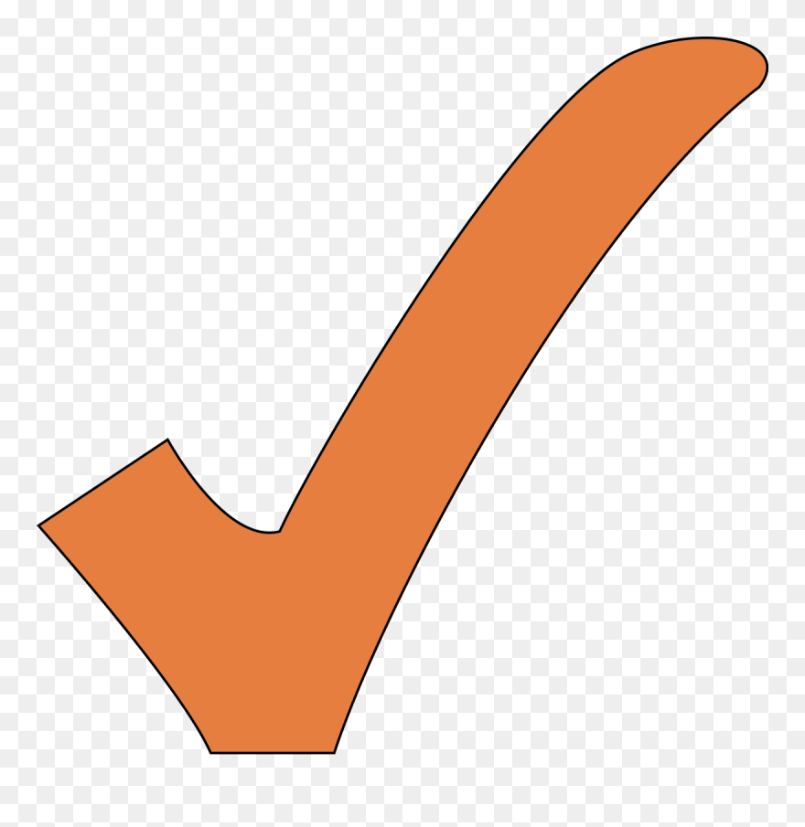 Check Orange Png Clipart