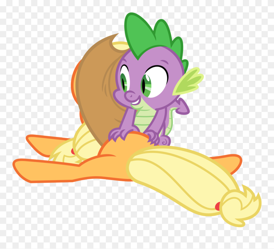 Massages Clipart Back Scratch - Spike Scratches Applejack's Back - Png Download