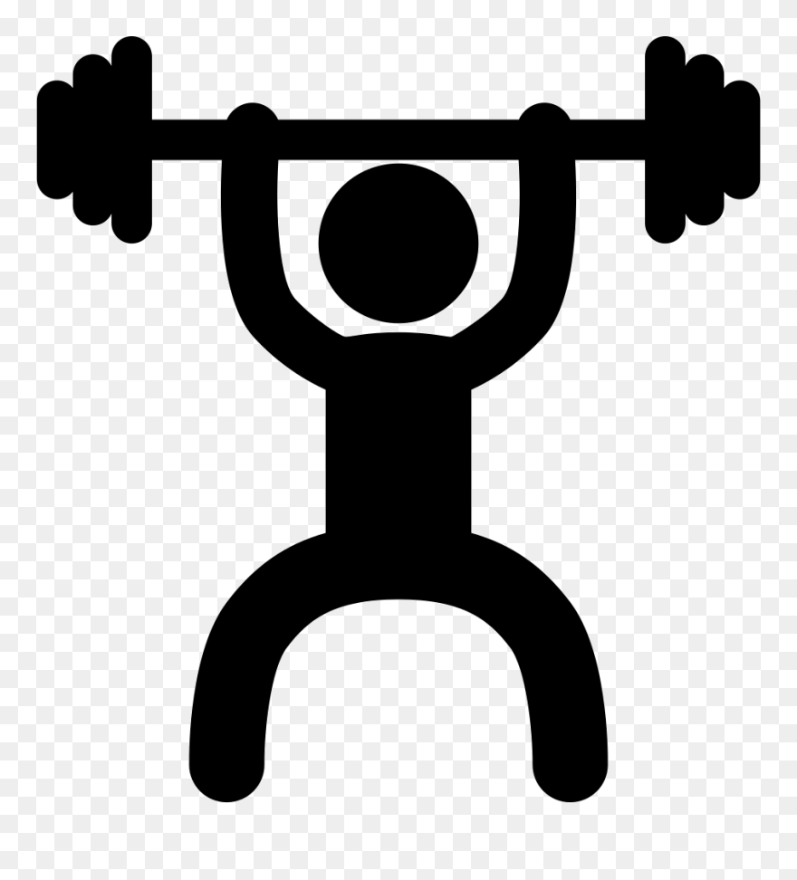 Weightlifter Frontal Silhouette Svg Png Icon Free Download - Weightlifting Icon Clipart