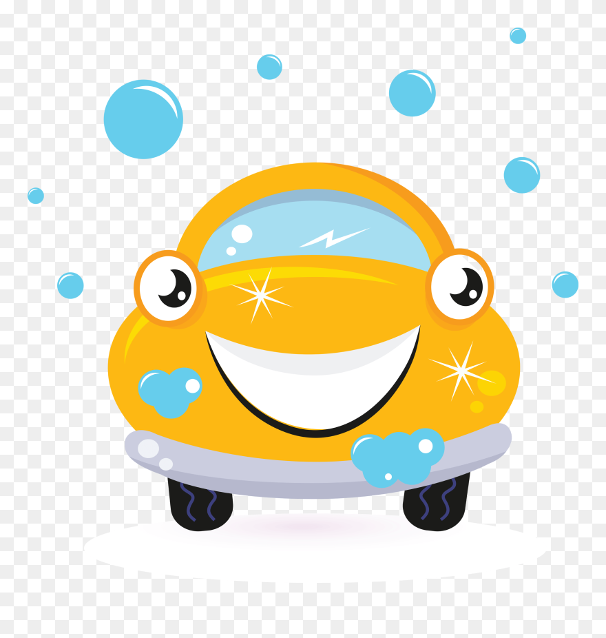 Transparent Car Wash School Fundraiser Clipart - Cartoon Vector Car Wash Cartoon - Png Download