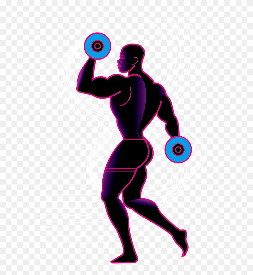 Weight Training Olympic Weightlifting Silhouette Physical - Male Weight Lifting Silhouette Clipart