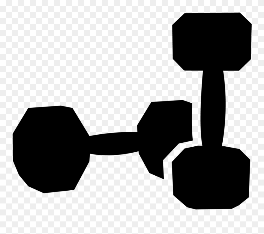 Collection Of Free Dumbbell Drawing Cardio Download - Exercise Clipart Black And White - Png Download
