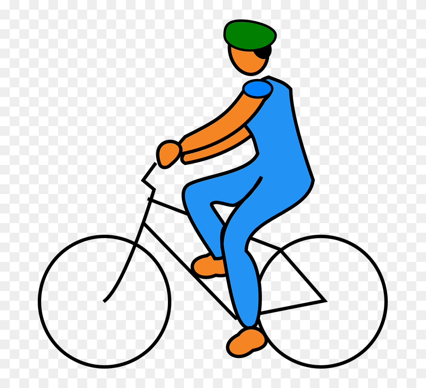 Transparent Riding Bike Png - Ride Clipart