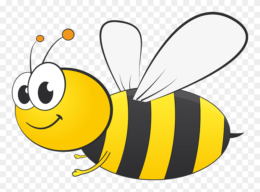 Bee Png Clipart Png - Clip Art Cartoon Bee Transparent Png