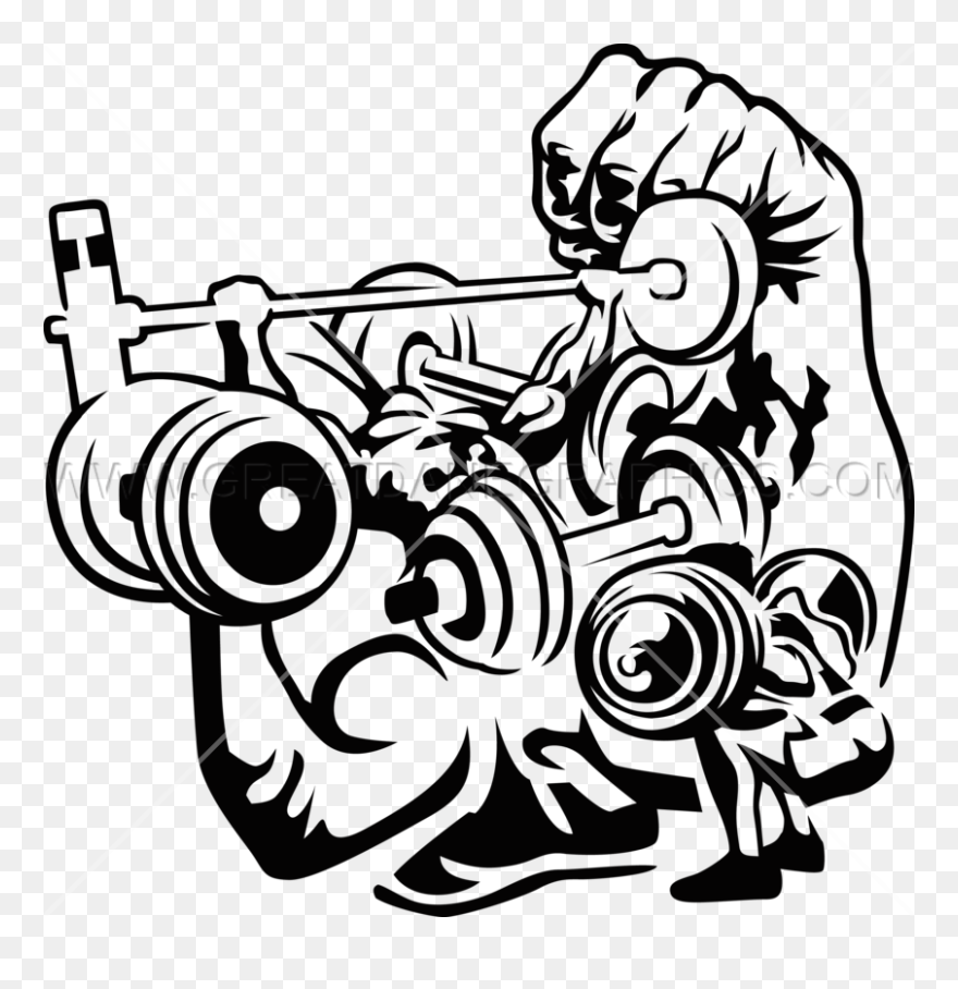 Transparent Weights Clipart - Weight Lifting Art - Png Download