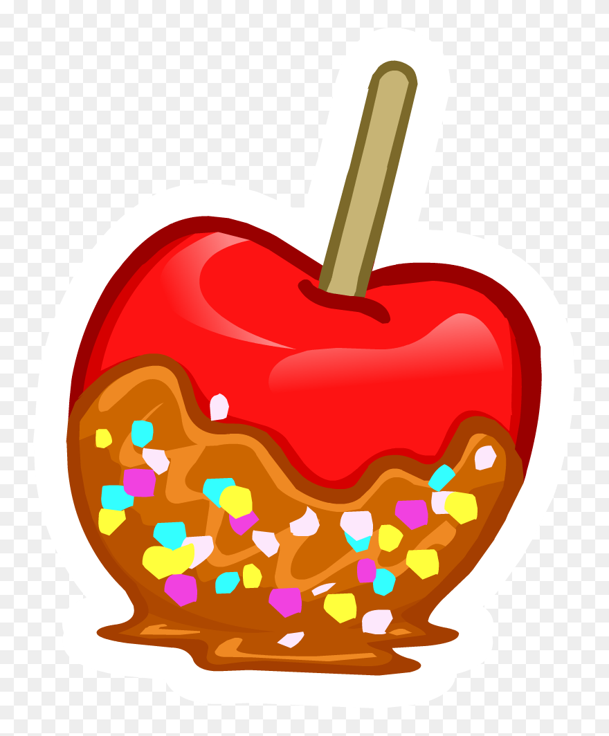 Caramel Apple Clipart Transparent Background Banner - Candy Apple Clipart - Png Download