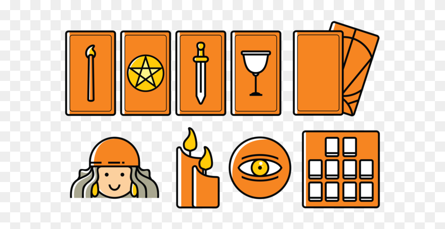 Vector Tarot Icons - Tarot Icons Clipart