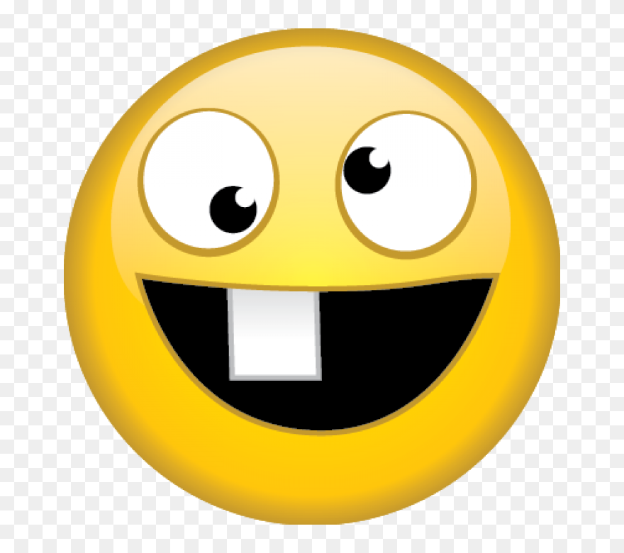 Clip Art Goofy Smiley Face - Goofy Emoji - Png Download
