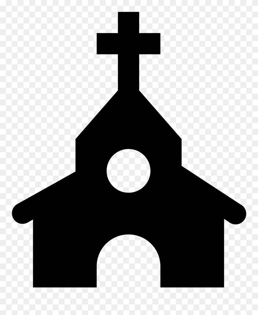 Emoji Clipart Church - Church Silhouette Clipart - Png Download