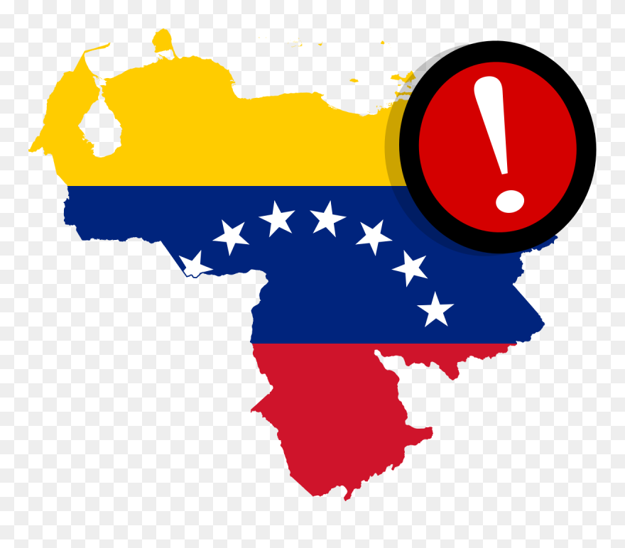 Venezuela Outline With Flag Clipart