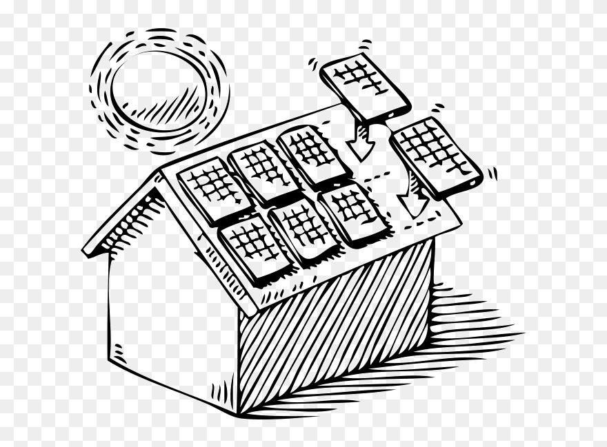 Get Going Green Energy Technologies - Solar Energy Black And White Clipart - Png Download