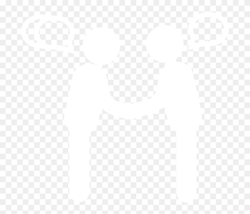 A Graphical Icon Of Two People Shaking Hands And Greeting - White Two People Shake Hands Icon Png Clipart