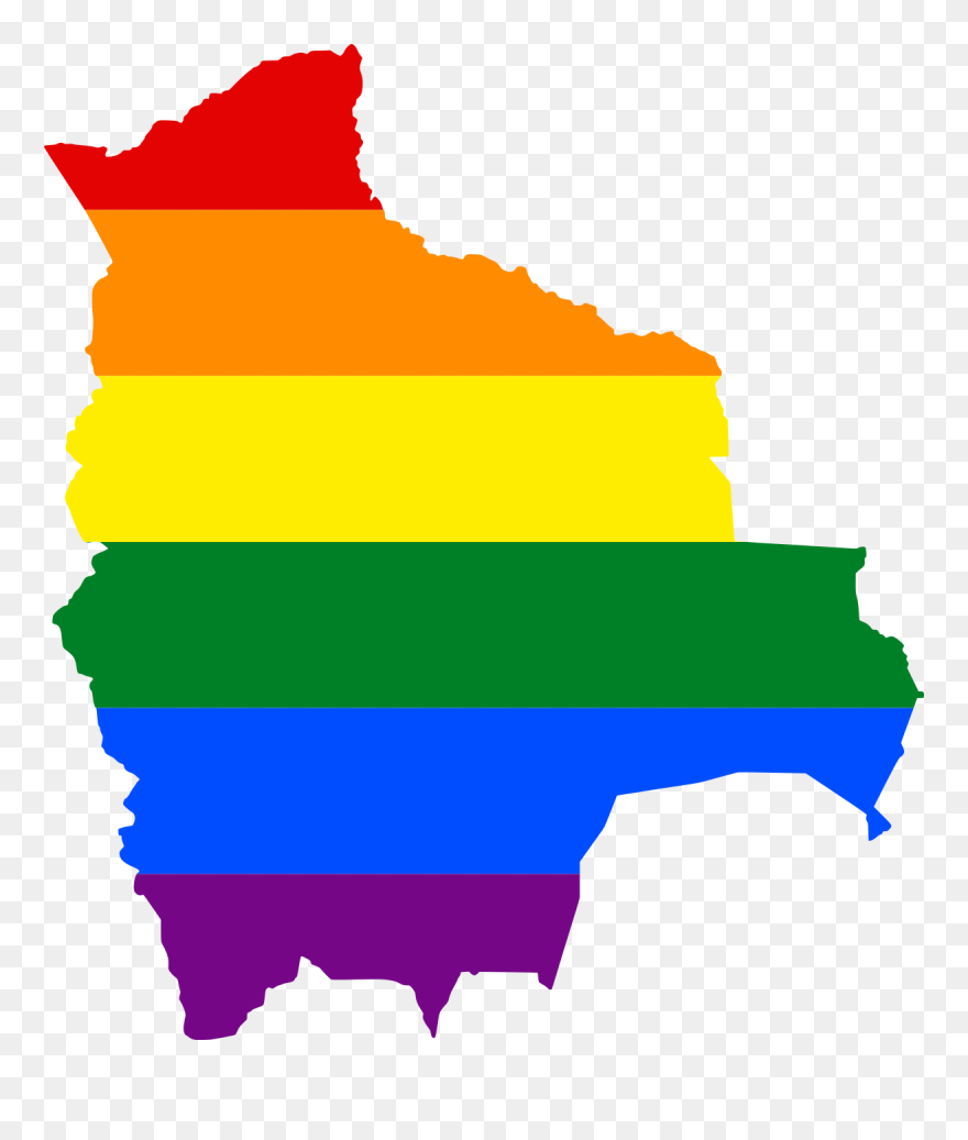 Flag Map Bolivia Clipart