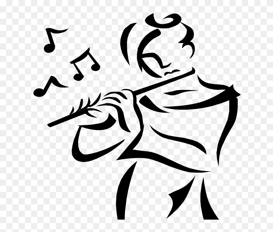 Flute Drawing Clipart