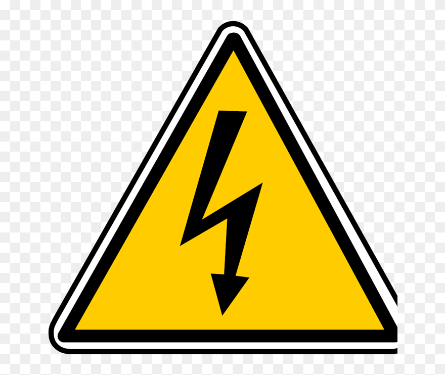 Lightning Bolt Safety Symbol Clipart