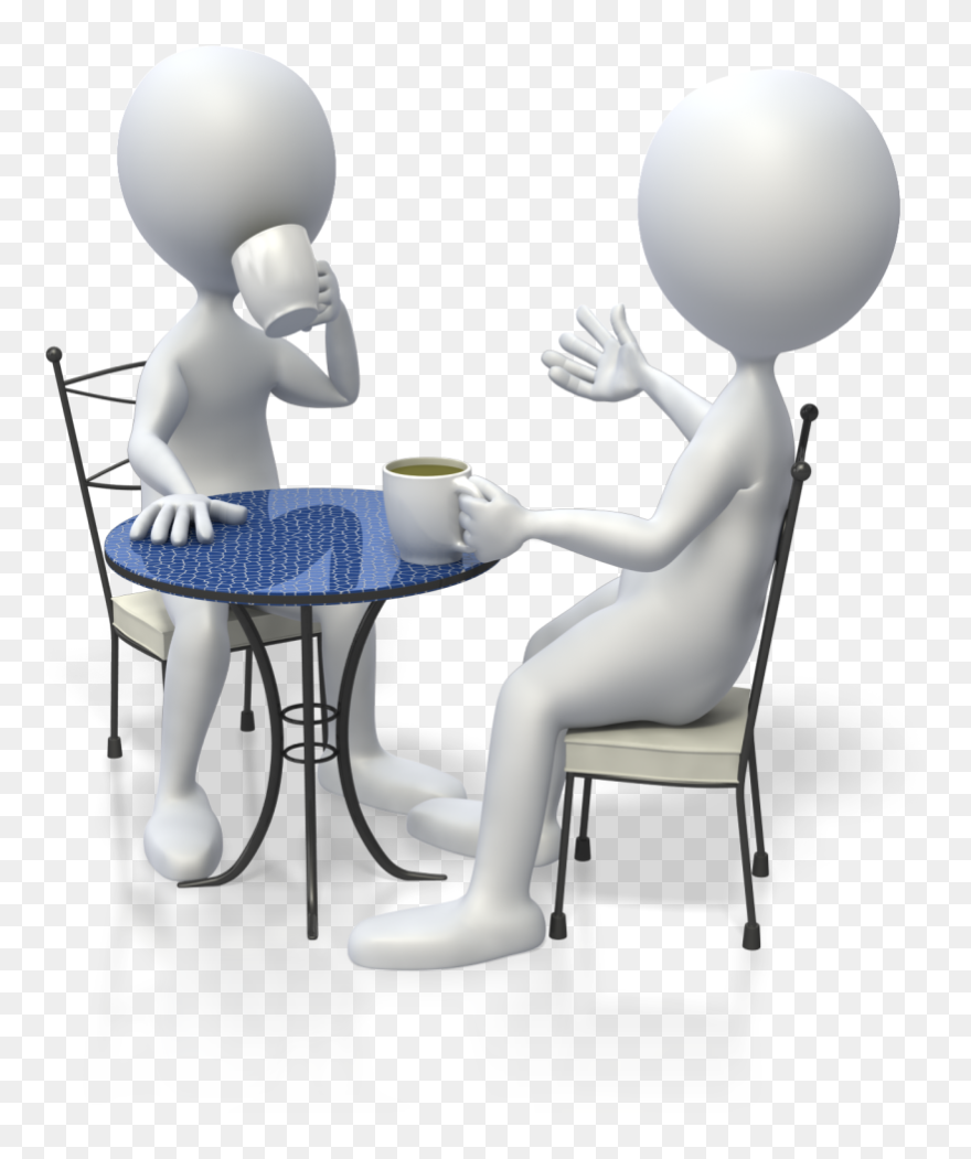 Having Difficult Conversaions With Aging Parents - Stick Figures Clipart