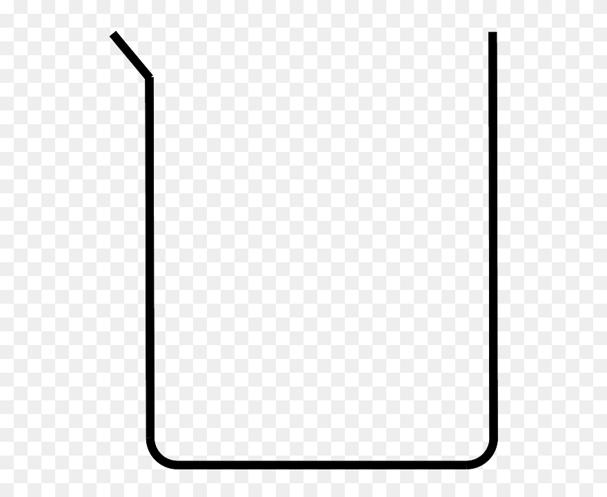 Beaker, Drawing, Diagram, Transparent Png Image Clipart - Outline Of Science Beaker