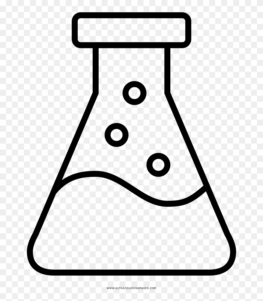 Transparent Erlenmeyer Flask Clipart - Dibujos De La Quimica Para Dibujar - Png Download