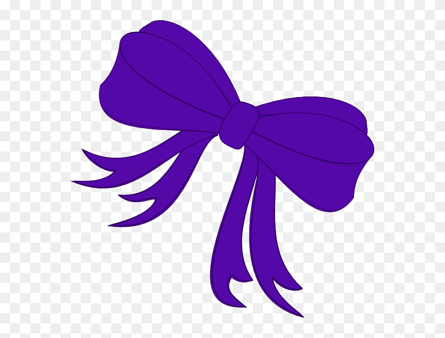 Tilted Bow Clip Art At Clker - Bow Clip Art - Png Download