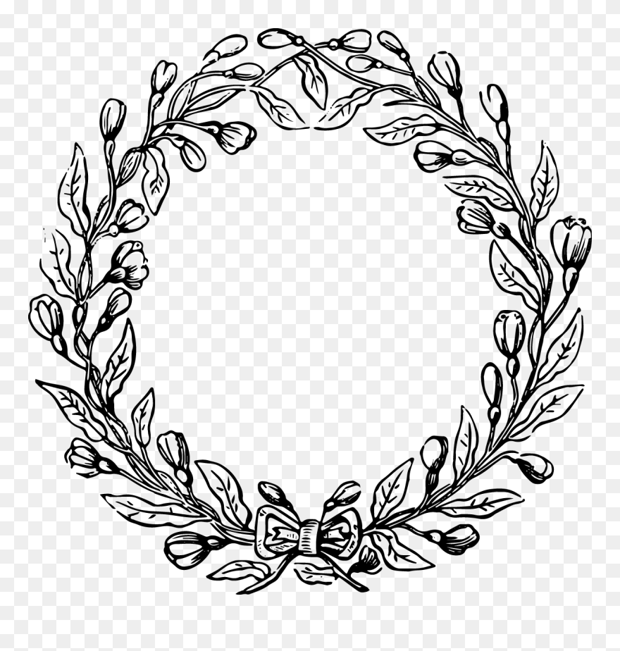 Febrero 2016 Wicca Gnostica - Wreath Vintage Clipart