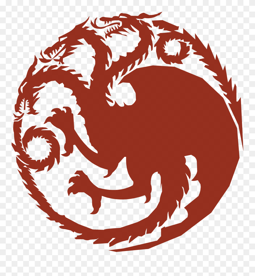 Game Of Thrones Clip Art - House Targaryen Sigil Png Transparent Png
