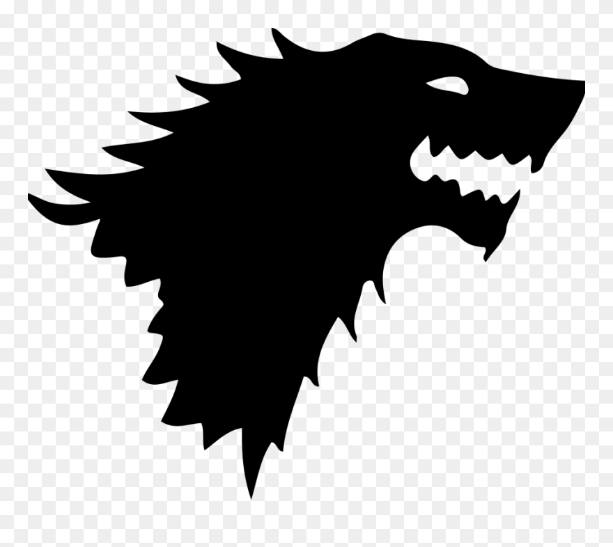 Daenerys Targaryen Arya Stark House Stark Winter Is - Stark Game Of Thrones Symbols Clipart