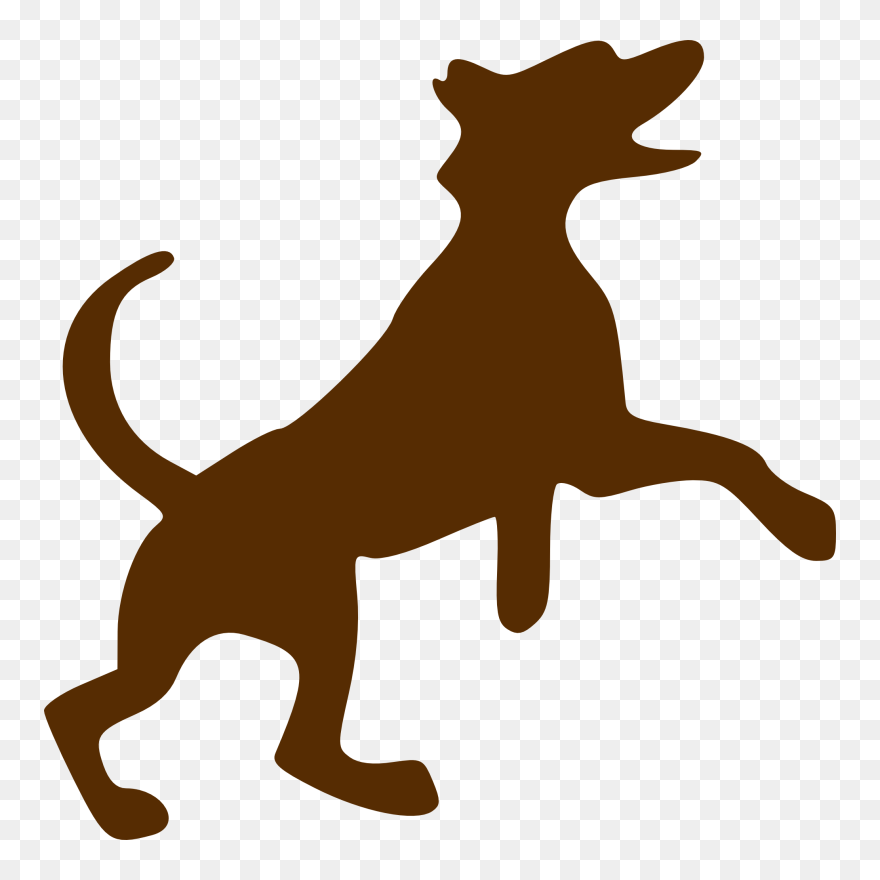 Transparent Dog Bone Clip Art - Brown Dog Clipart - Png Download